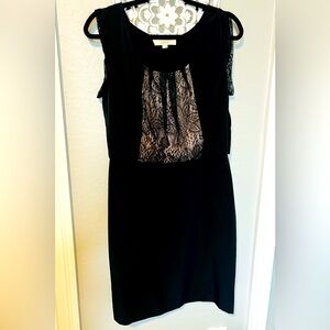 Loft black dress size 8 lightly worn
